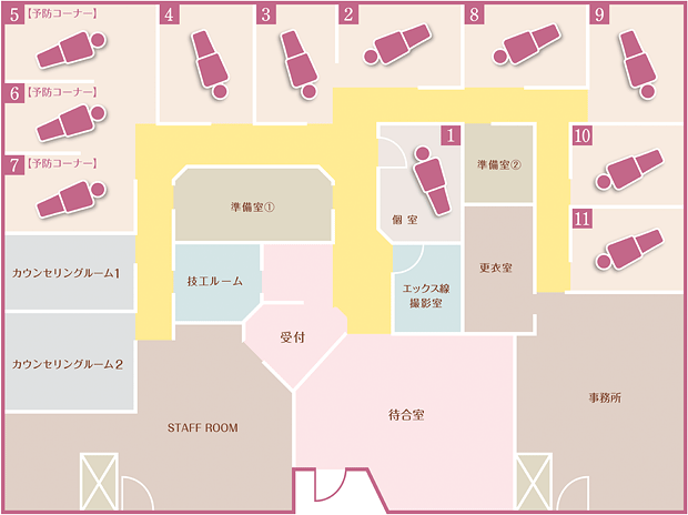 肥後橋医院院内マップ